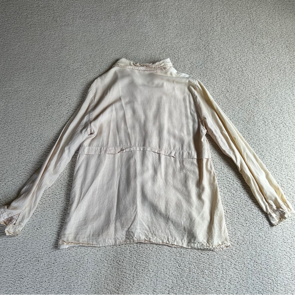 Cream Linen Button Down - Picture 5 of 5